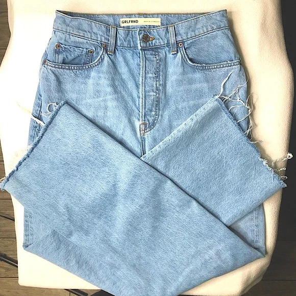 GRLFRND Premium Denim ‘Brooklyn High Rise Straight’ Jeans Women’s Size (27) - Picture 5 of 11